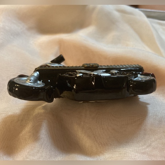 NEW MOTORCYCLE HINGED CERAMIC TRINKET BOX - UNSIGNED  - NEW WITHOUT TAG - Picture 7 of 8